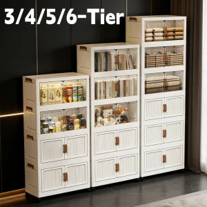 White foldable storage bins, stackable