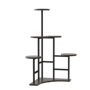 5 Tiers Wooden Plant Stand Holder