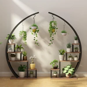 2pcs 5-Tier Metal Plant Stand