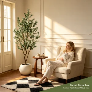 Olive Trees Artificial, Natural Wood Trunk