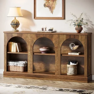 Farmhouse Console Table 3 Tier
