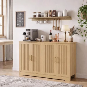 Fluted Sideboard Buffet Cabinet