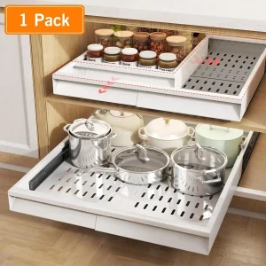 Pull Out Cabinet Slide Out Drawer,